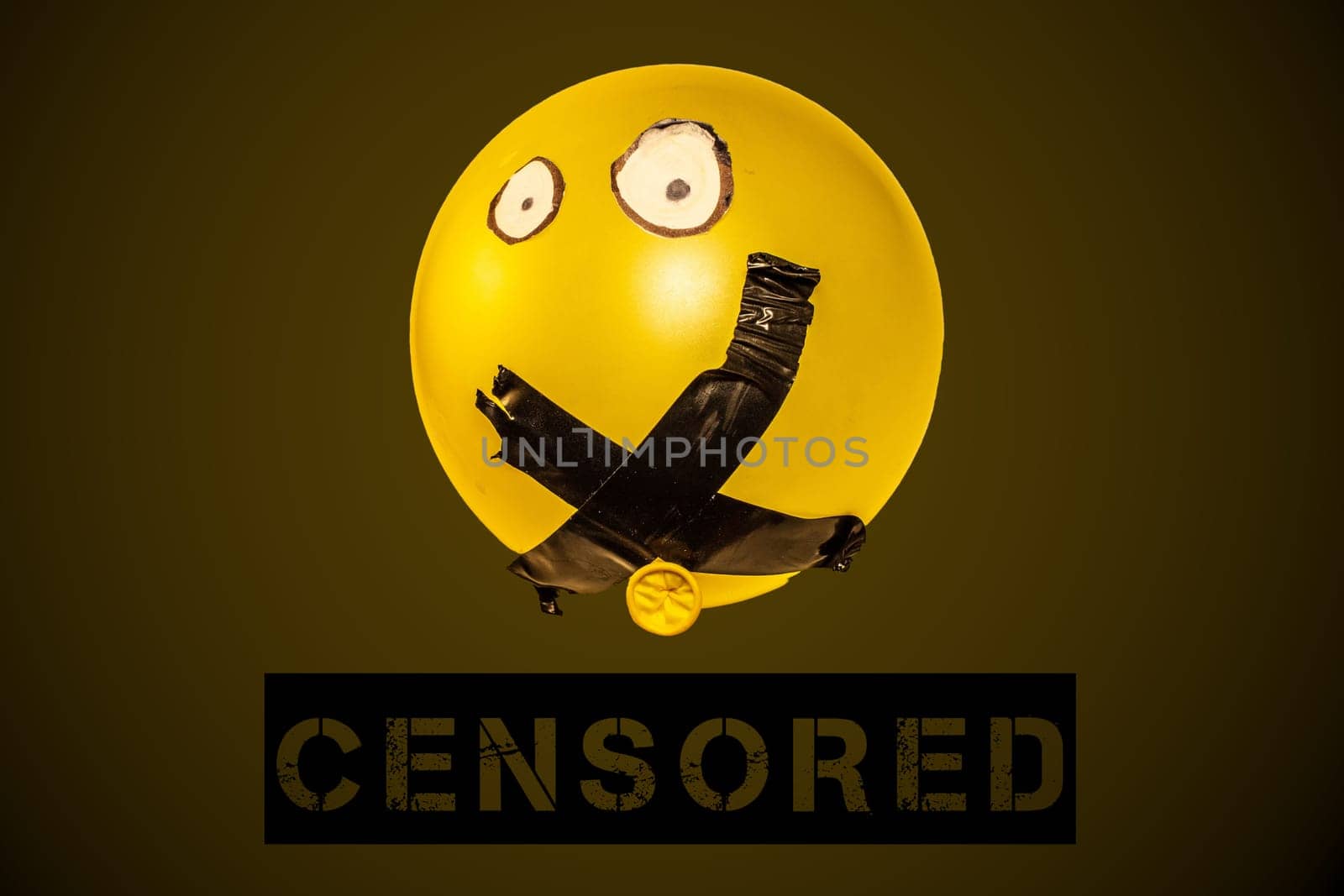 Silenced Expression. Censored Balloon. Freedom of speech by DakotaBOldeman