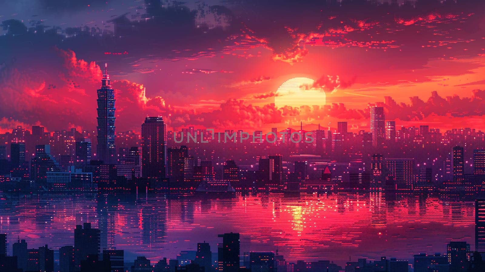 If you wish for prompts in a different style or another aspect of pixelation please provide more details or adjustments.Pixelated Urban Skyline Evoking Retro Video Games by Benzoix