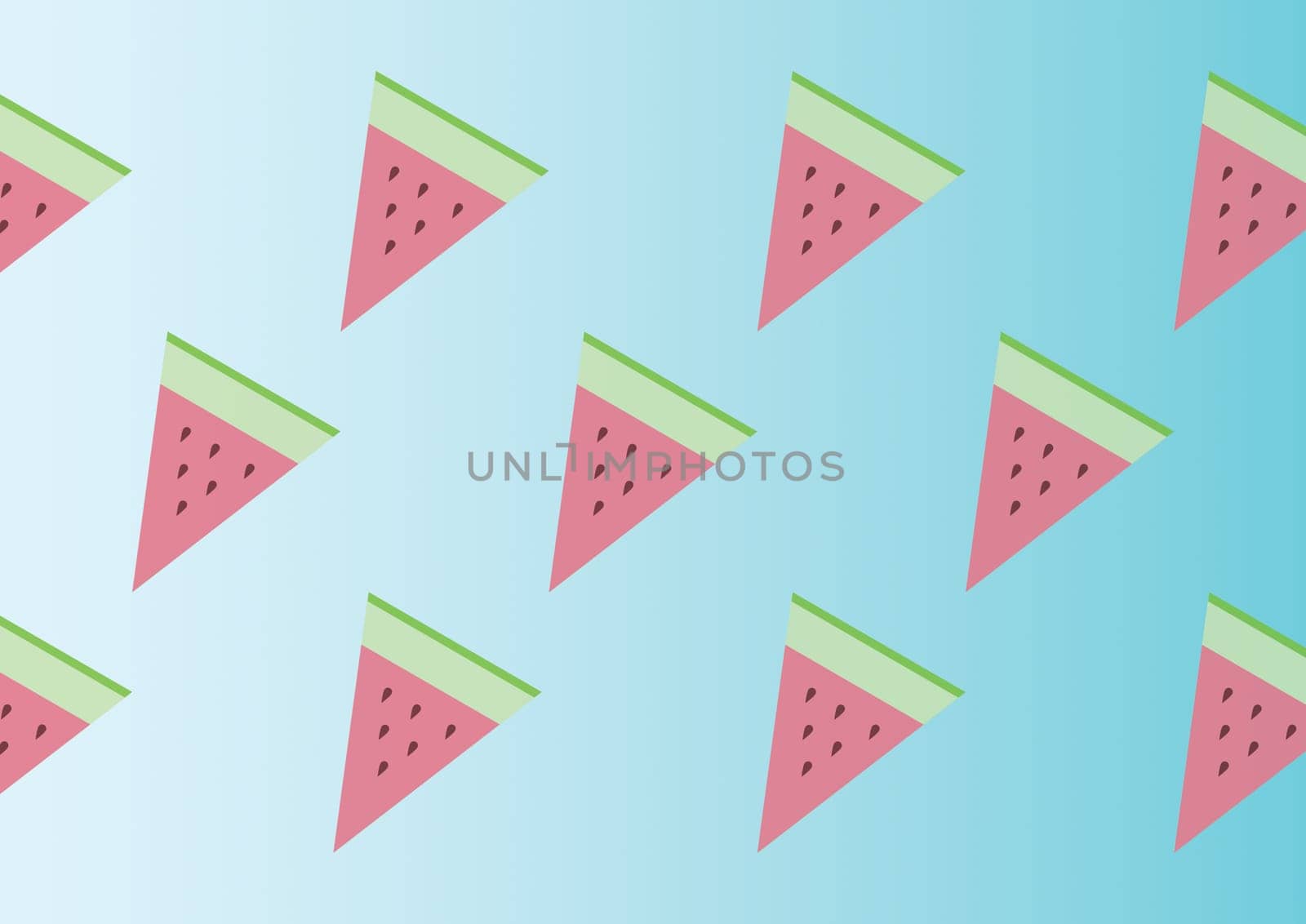 Illustration background with slices of watermelon.. Backdrop for the summer.
