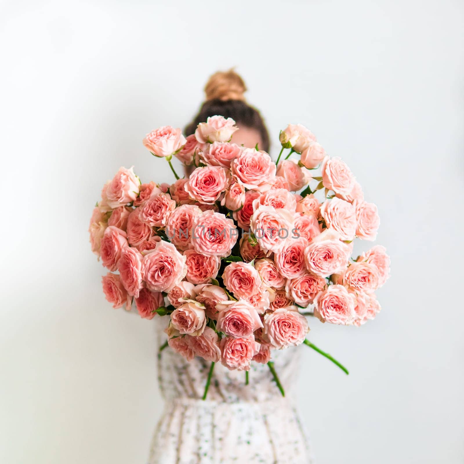 Pink bouquet, copy space by fascinadora
