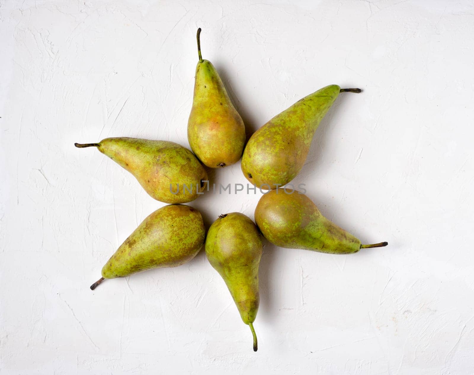 Pear on white background by fascinadora