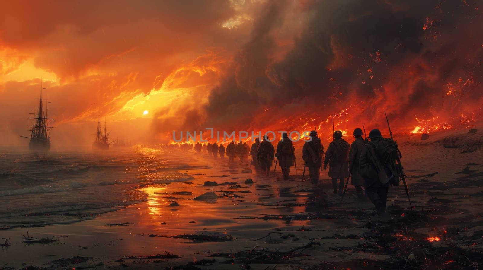 The anniversary of the Allied landings in Normandy. The landing of the Allied troops. Military actions by Lobachad