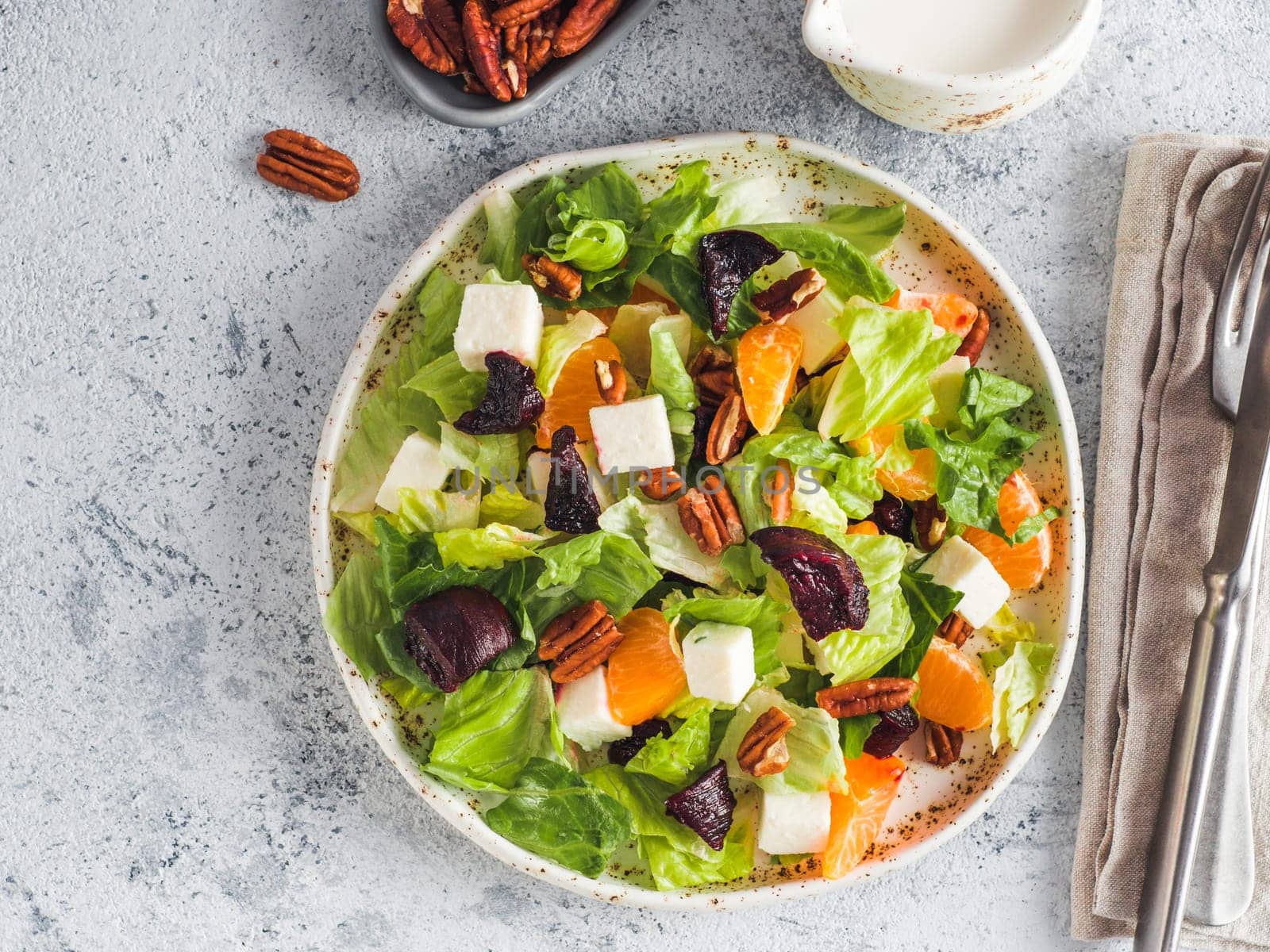 Beetroot, Feta Cheese and Orange Salad. by fascinadora