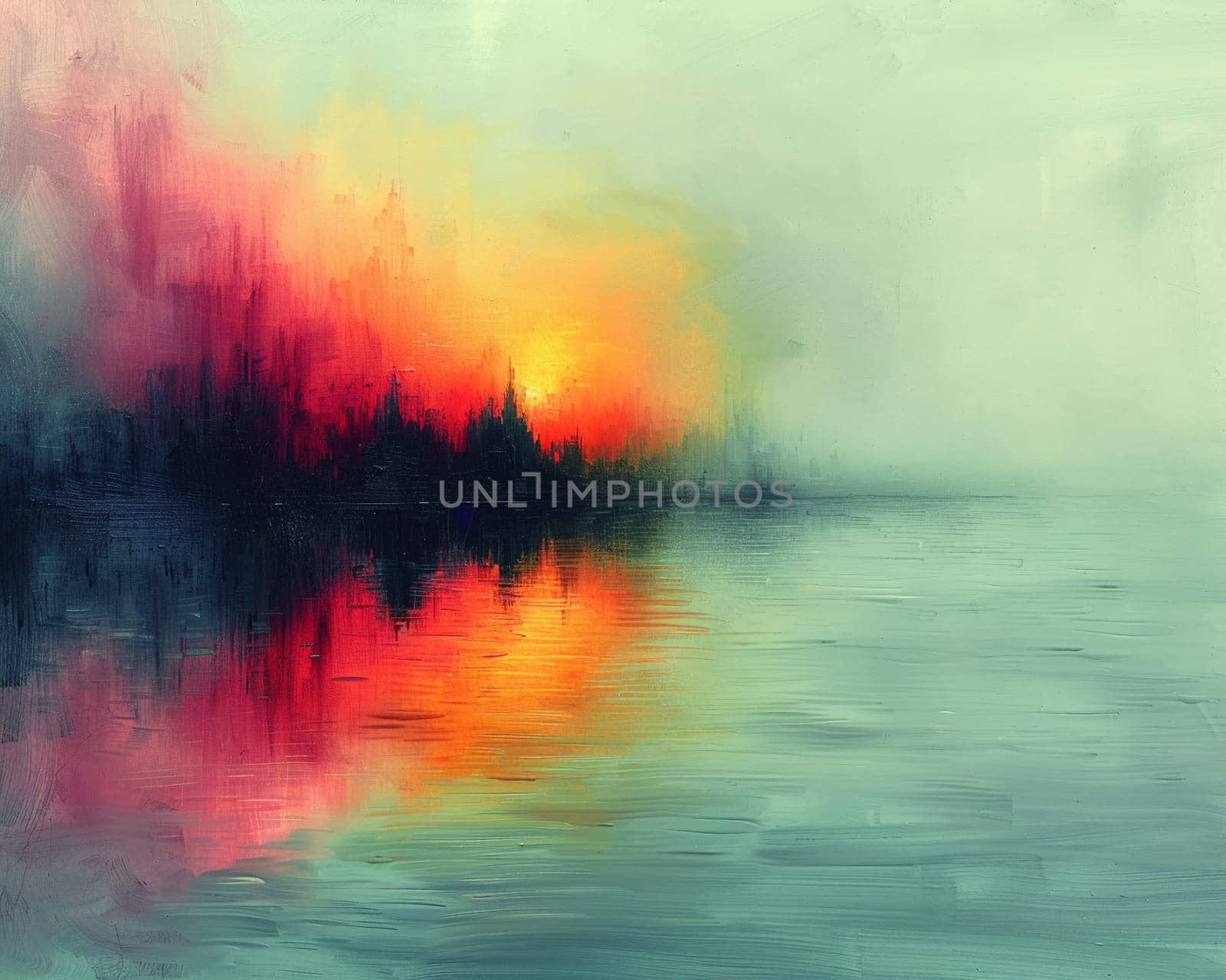 Gentle Brushstrokes on an Unfinished Canvas The colors blur together by Benzoix