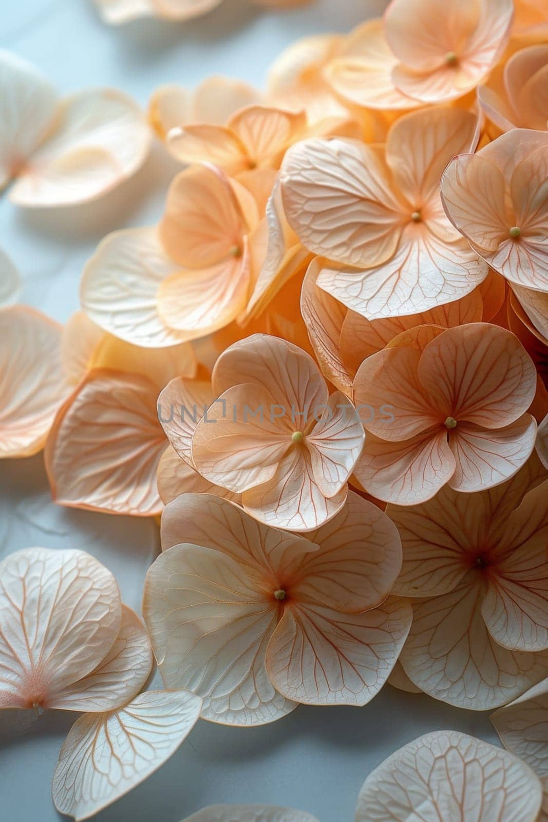 Abstract floral pattern of petals. Delicate background colors of flower petals.