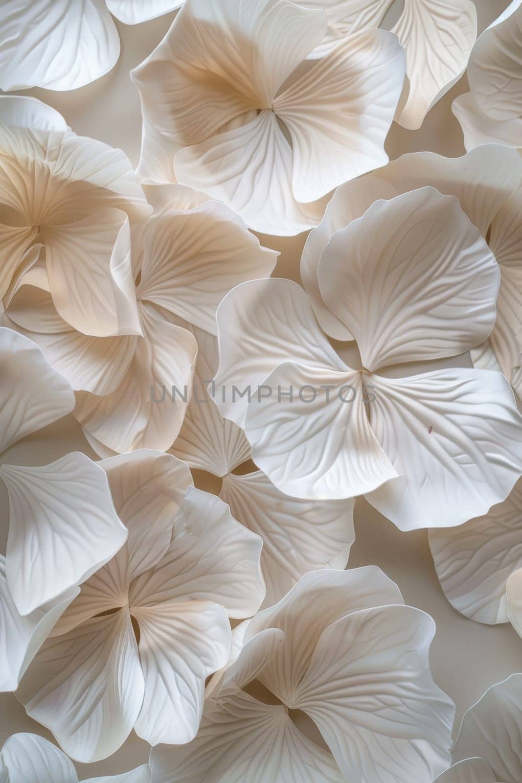 Abstract floral pattern of petals. Delicate background colors of flower petals.