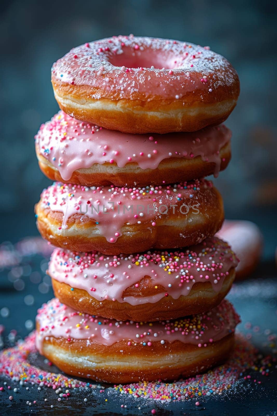 A set of donuts lying on a table. National Doughnut Day by Lobachad