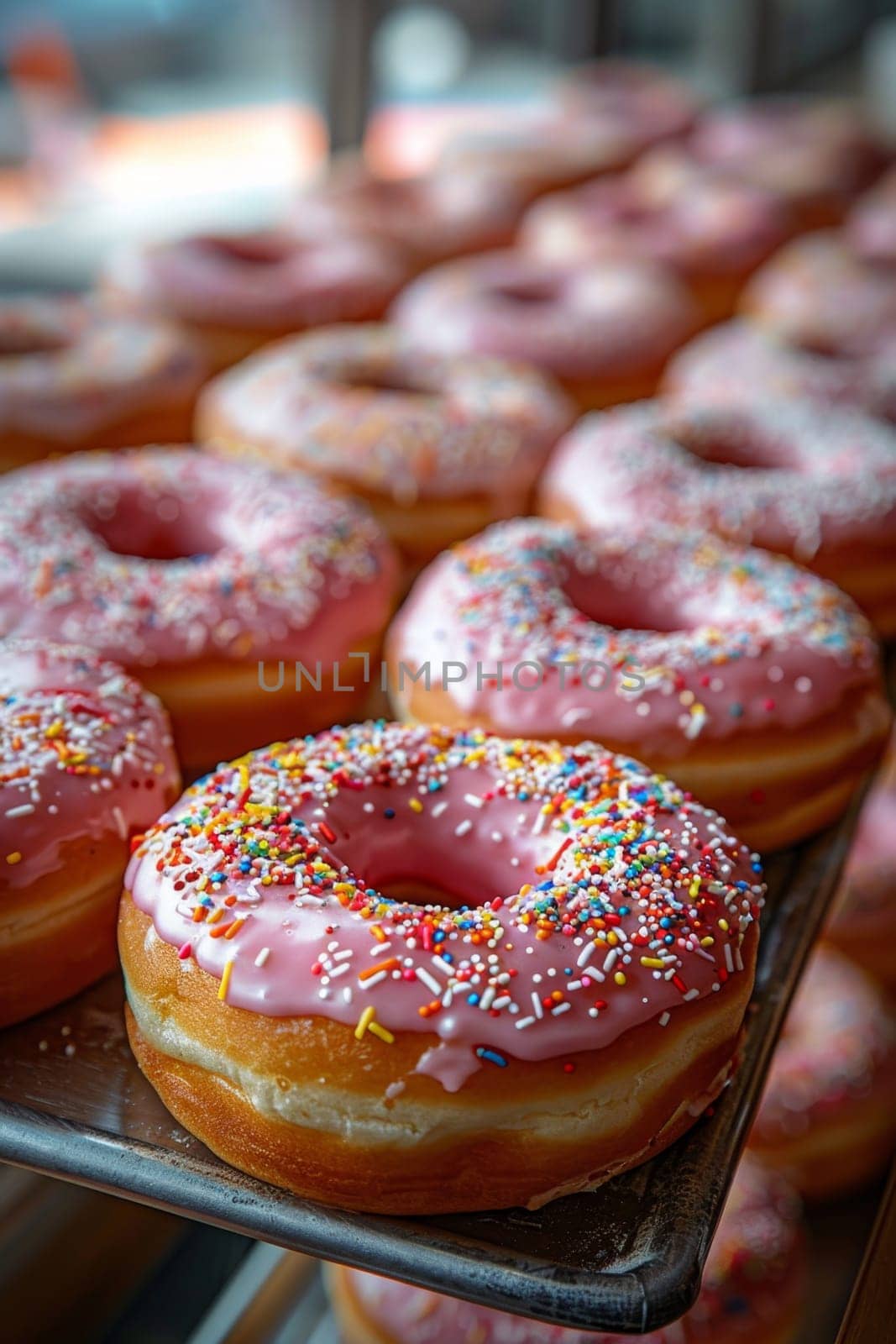 A set of donuts lying on a table. National Doughnut Day by Lobachad