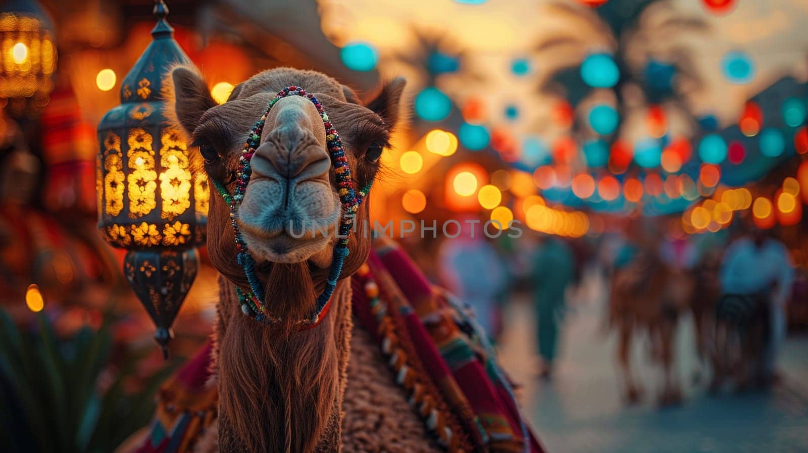 The camel is a symbol of the Islamic ritual sacrifice of Eid al-Adha, the symbol of Eid al-Adha or Eid ul-Kabir.