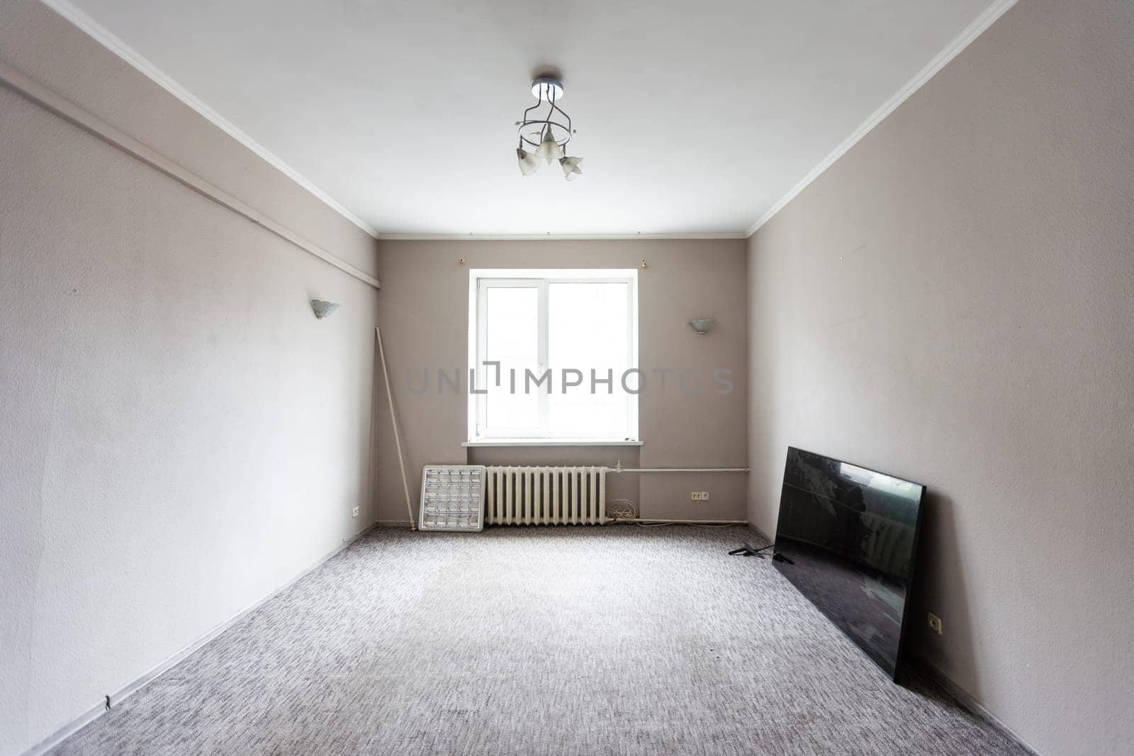 old demolished and dirty room. High quality photo