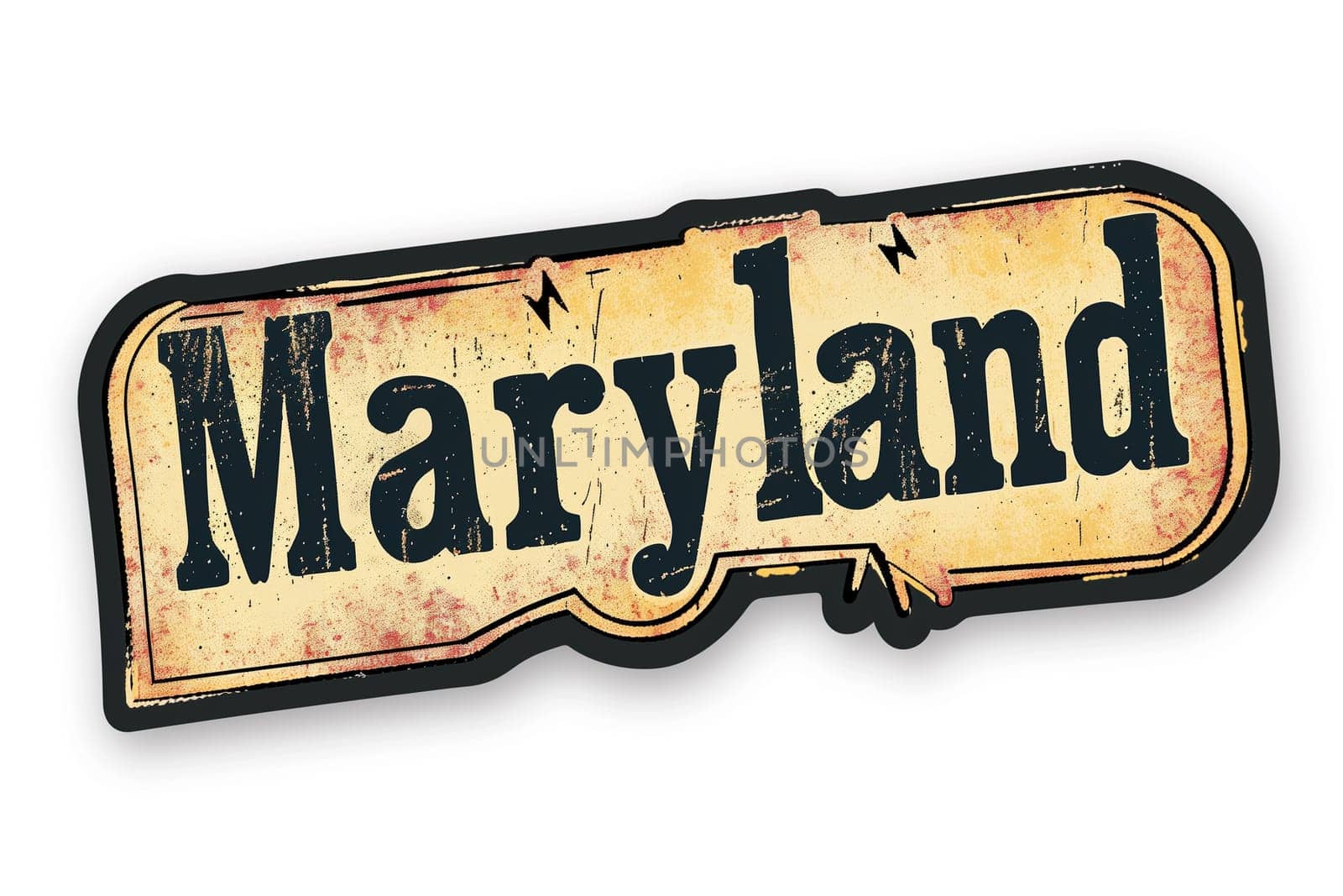 A sign displaying Maryland in a city environment, indicating the location.
