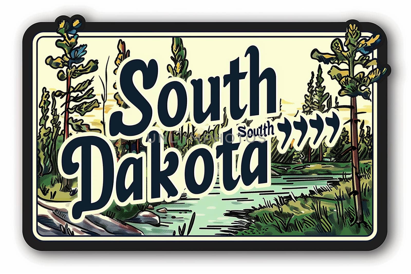 South Dakota Sign With River Background by Sd28DimoN_1976