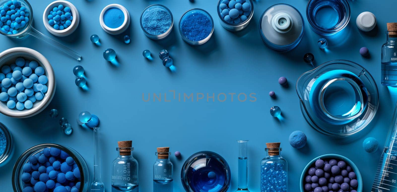 Various azure items displayed against an electric blue backdrop by richwolf