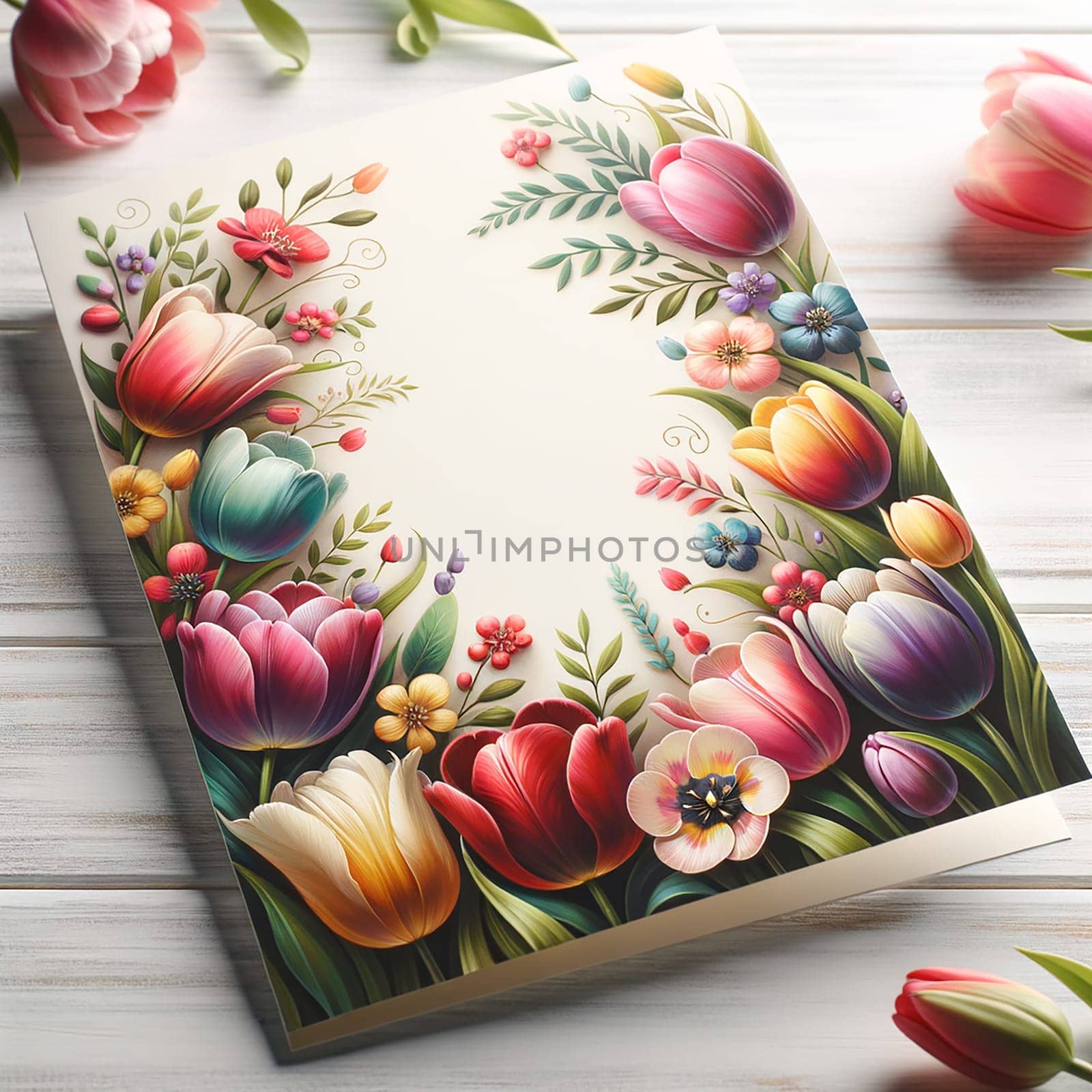 Springtime Affection: Mothers Day Card with Peonies