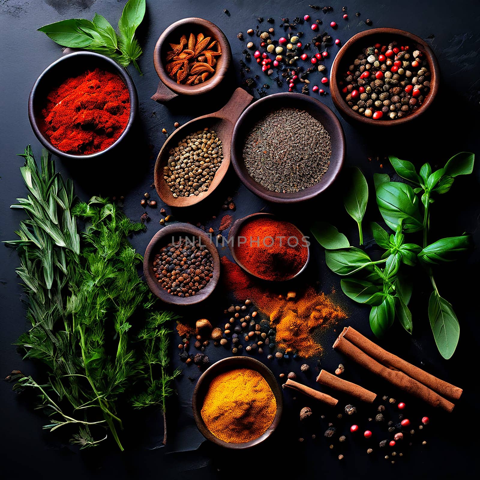 Spice Spectrum: Vibrant Herbs and Spices for Culinary Adventures by Petrichor