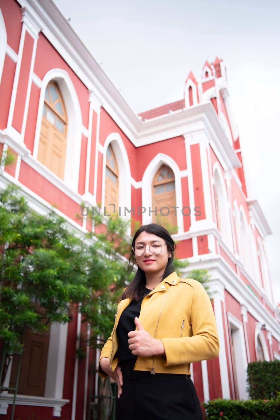 Woman (LGBTQ) posing outdoor fashion style by NongEngEng