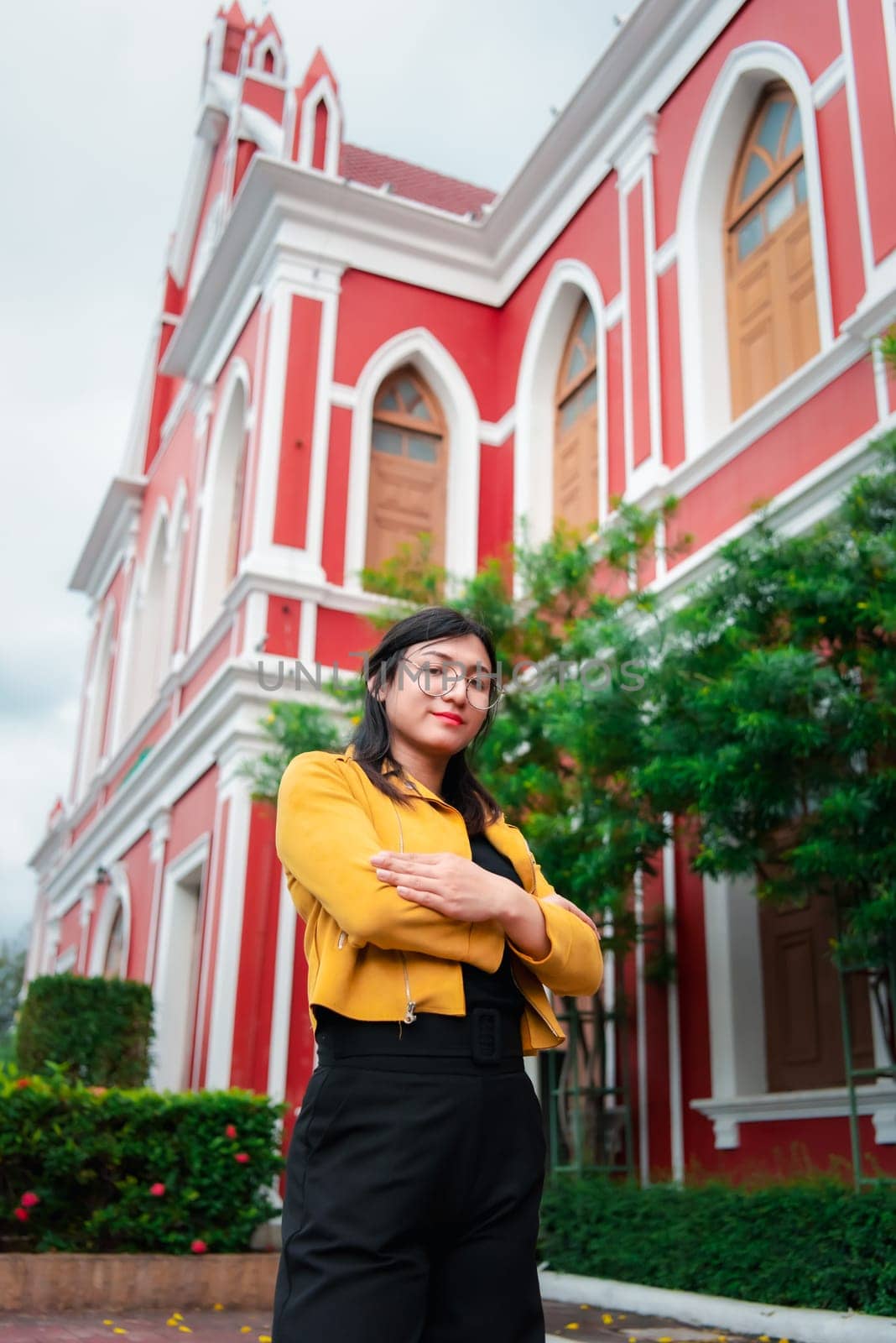 Woman (LGBTQ) posing outdoor fashion style by NongEngEng