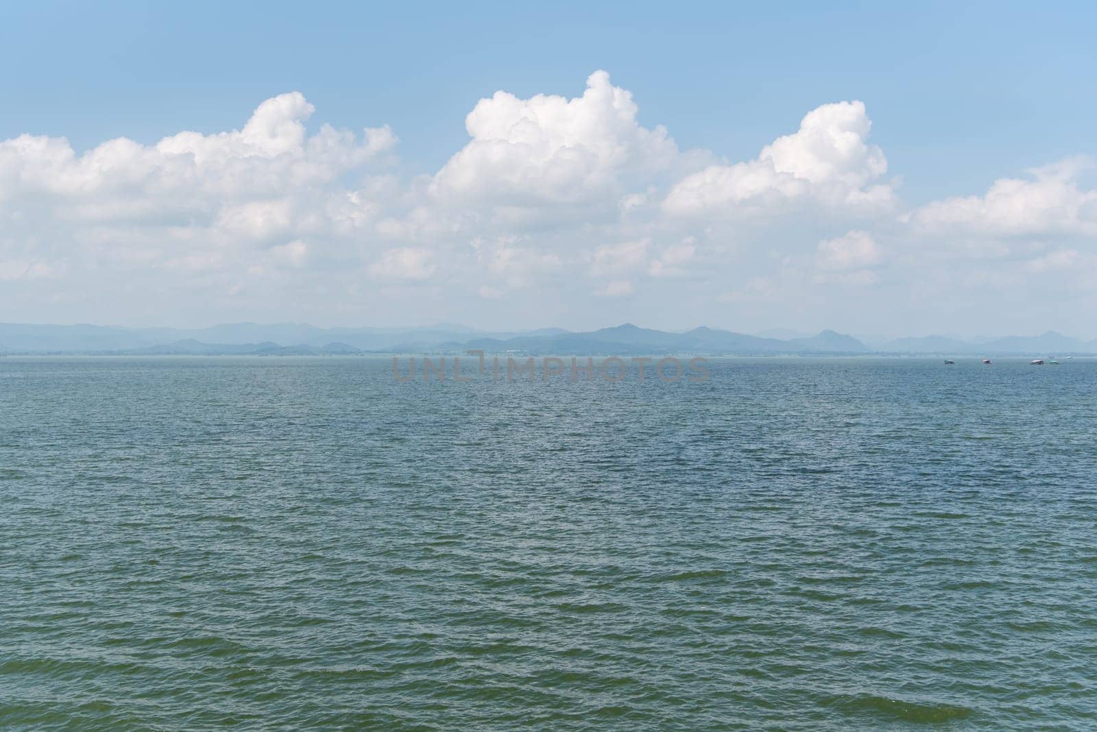 Travel in nature at a beach and tropical sea with blue sky