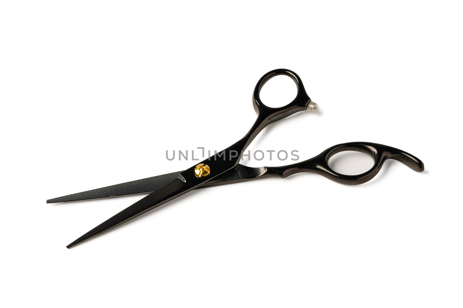 Scissors for haircuts isolated on white background close up