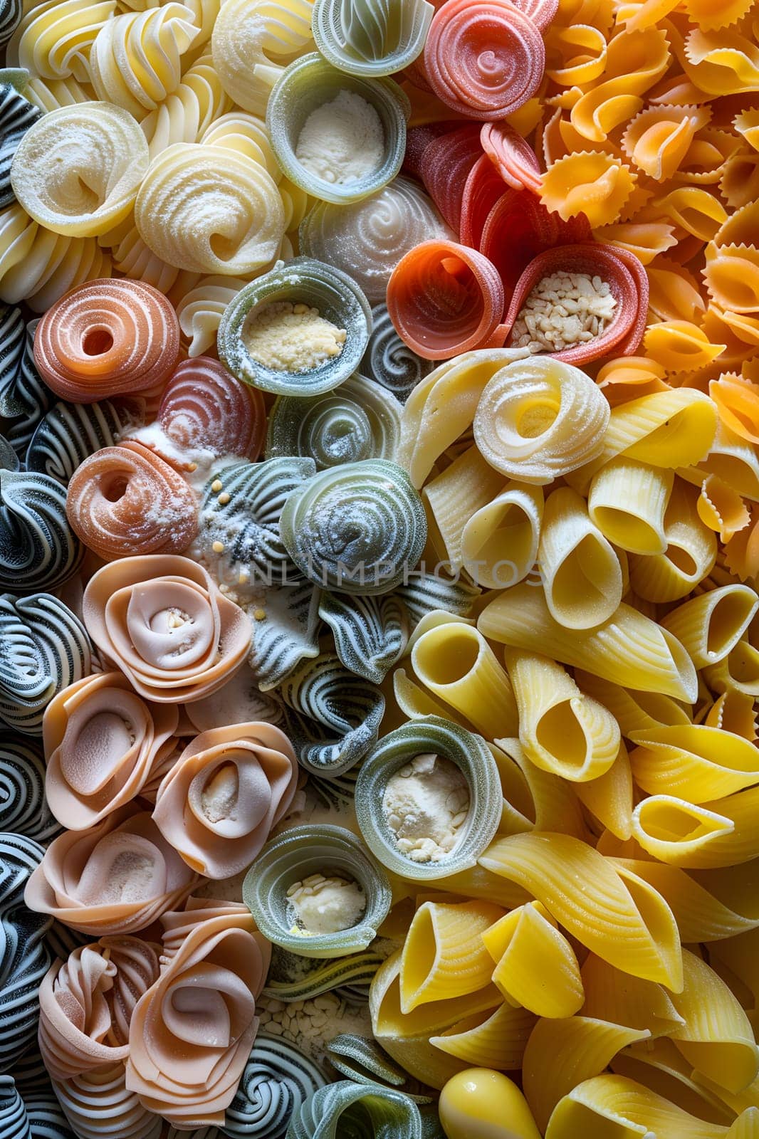 Pasta, a comfort food, comes in many colors and shapes by Nadtochiy