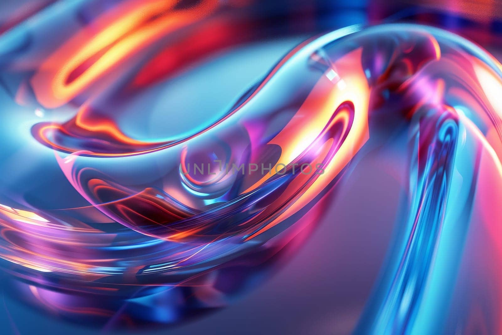 A shiny, colorful, and reflective surface with a red and orange swirl by itchaznong