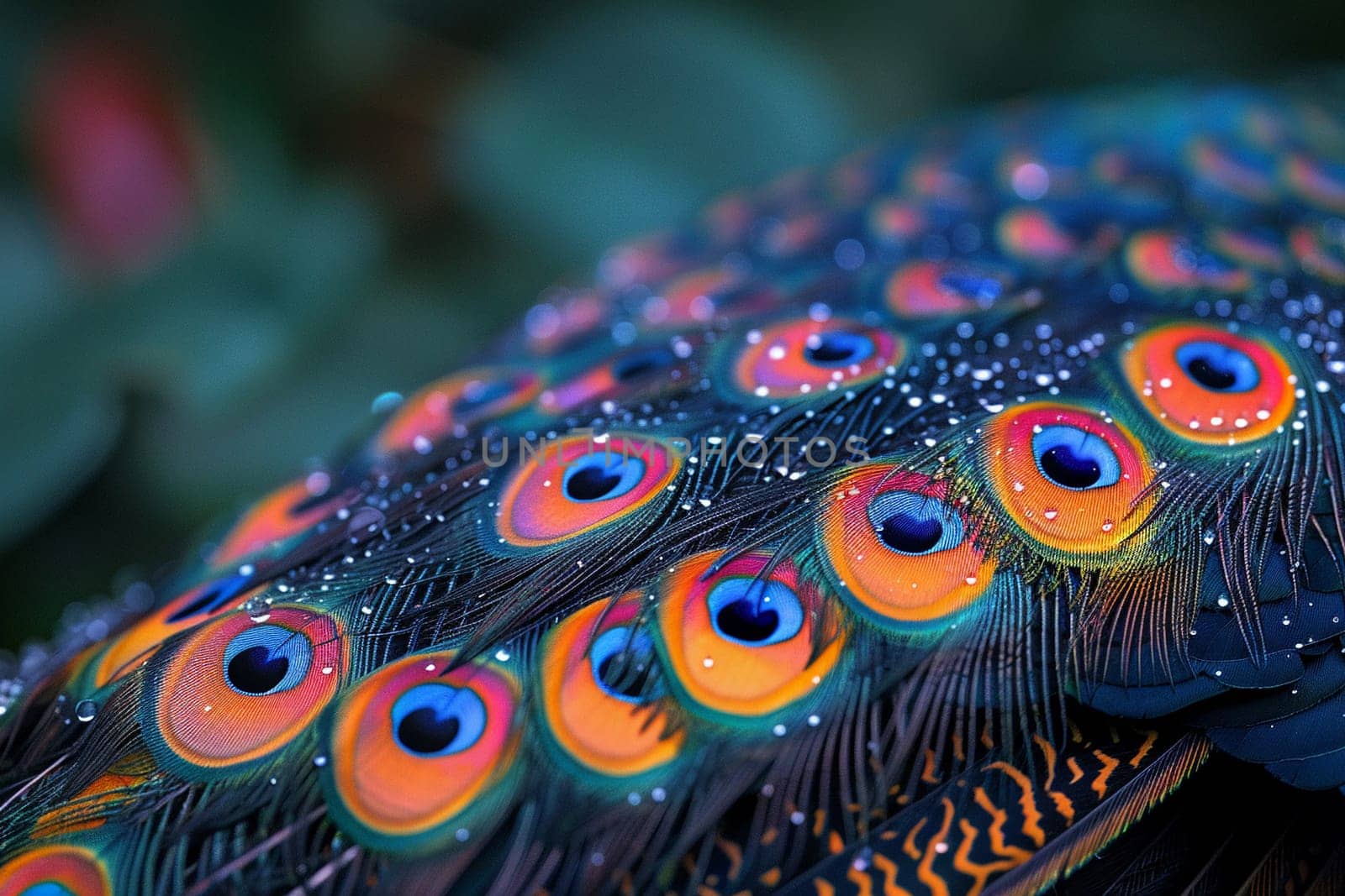 Close-up of a peacock feather by Benzoix