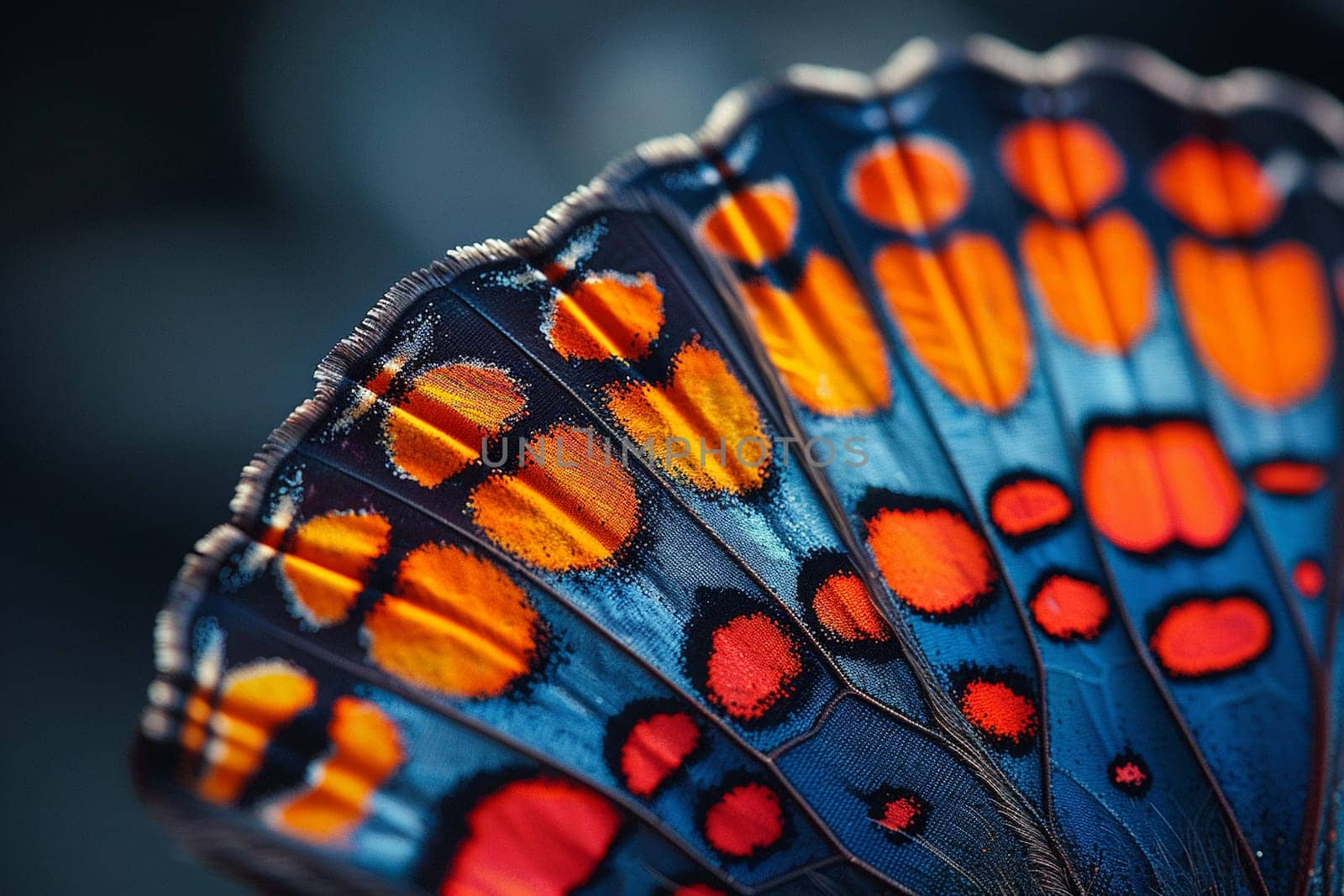Close-up of a vibrant butterfly wing by Benzoix