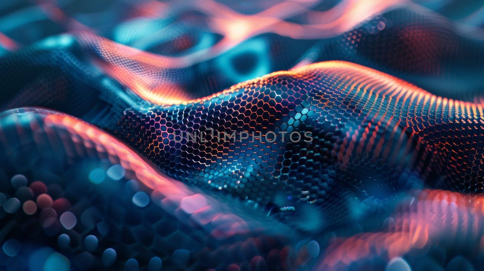A close up of a colorful abstract background with some dots