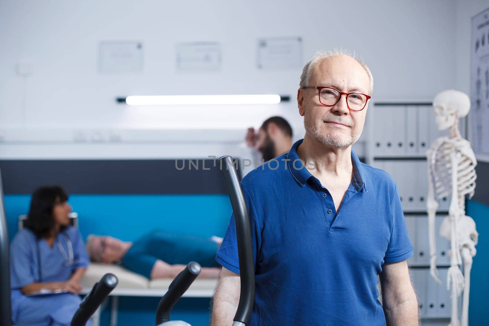 Retired male patient looking at camera by DCStudio