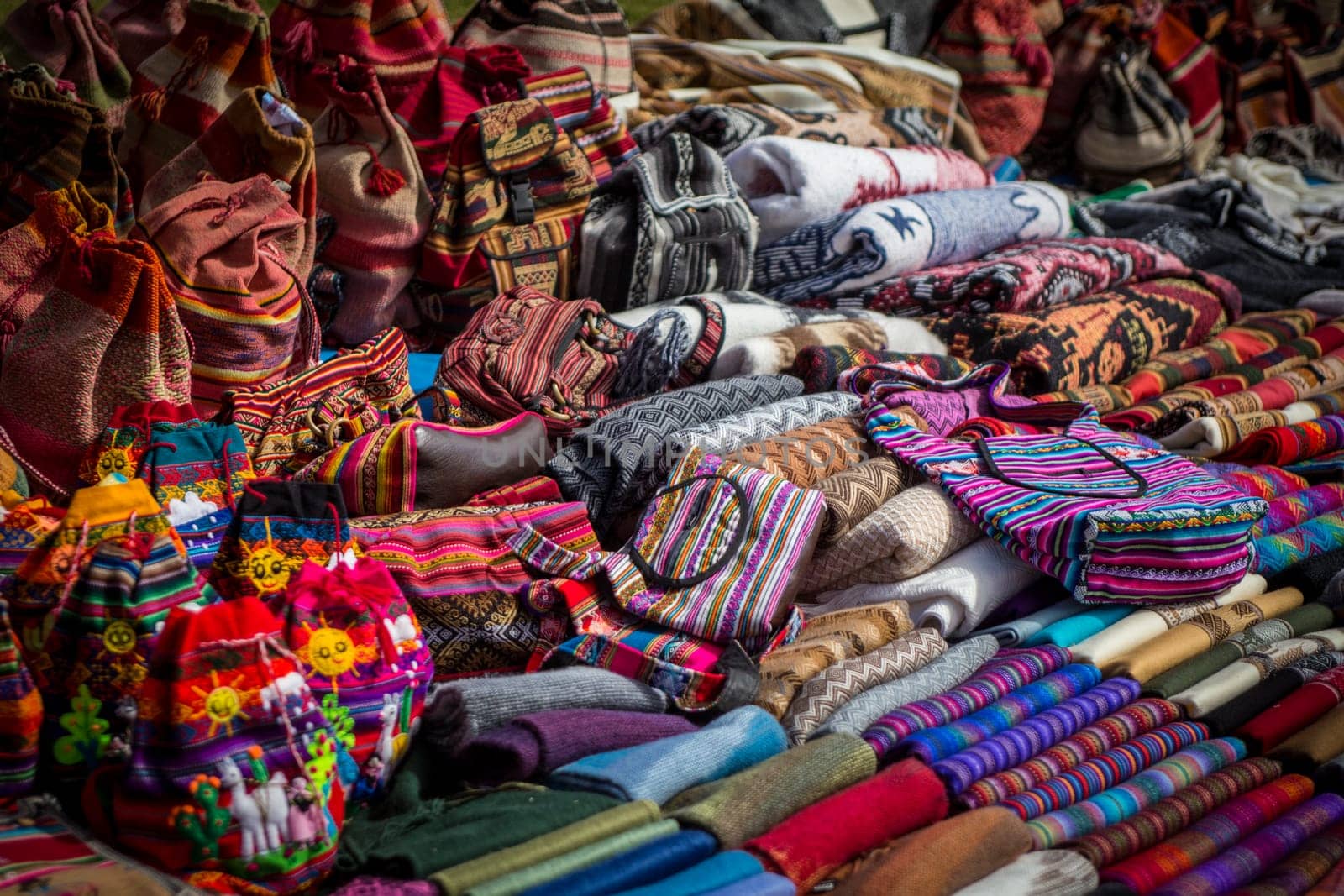 Bunch of Peruvian Souvenirs at a vendor