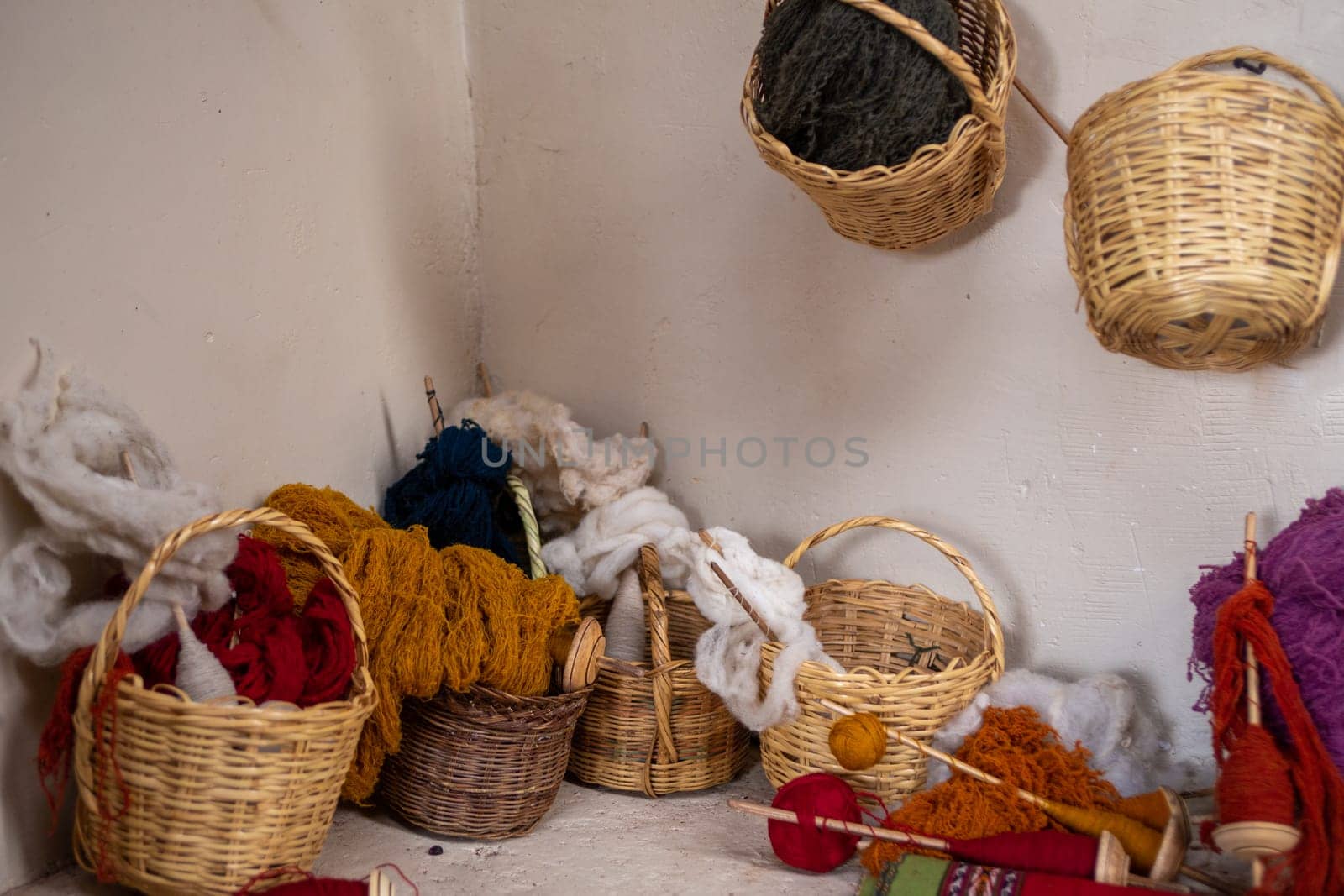 Alpaca yarn to be knitted for souvenirs