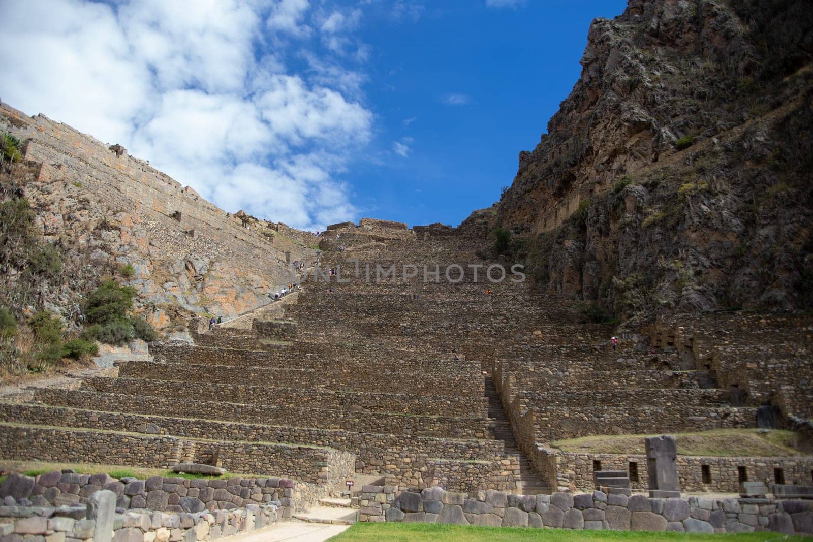 Ollantaytambo ruins in sacred valley in Peru