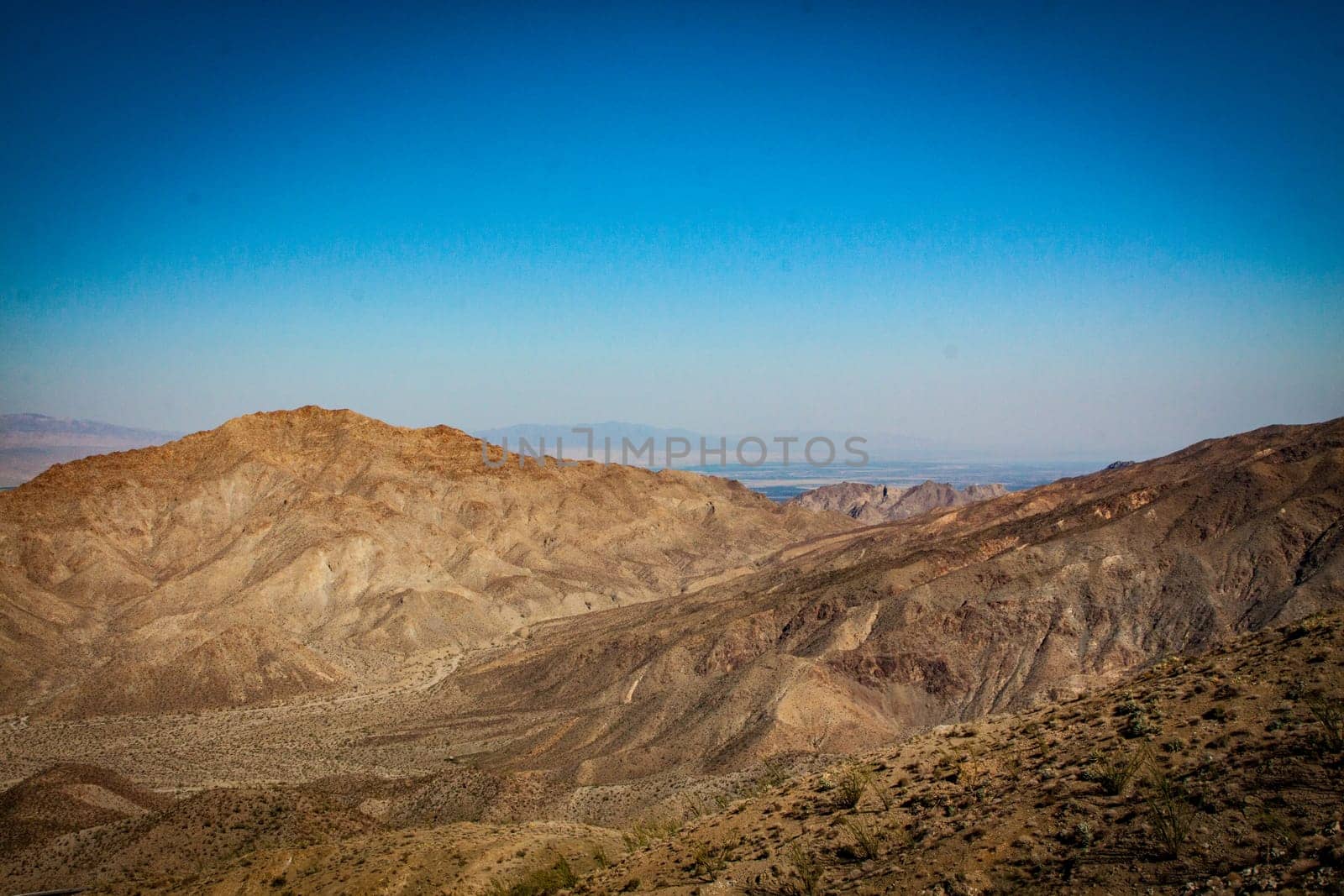 California desert mountains shot as a landscape view