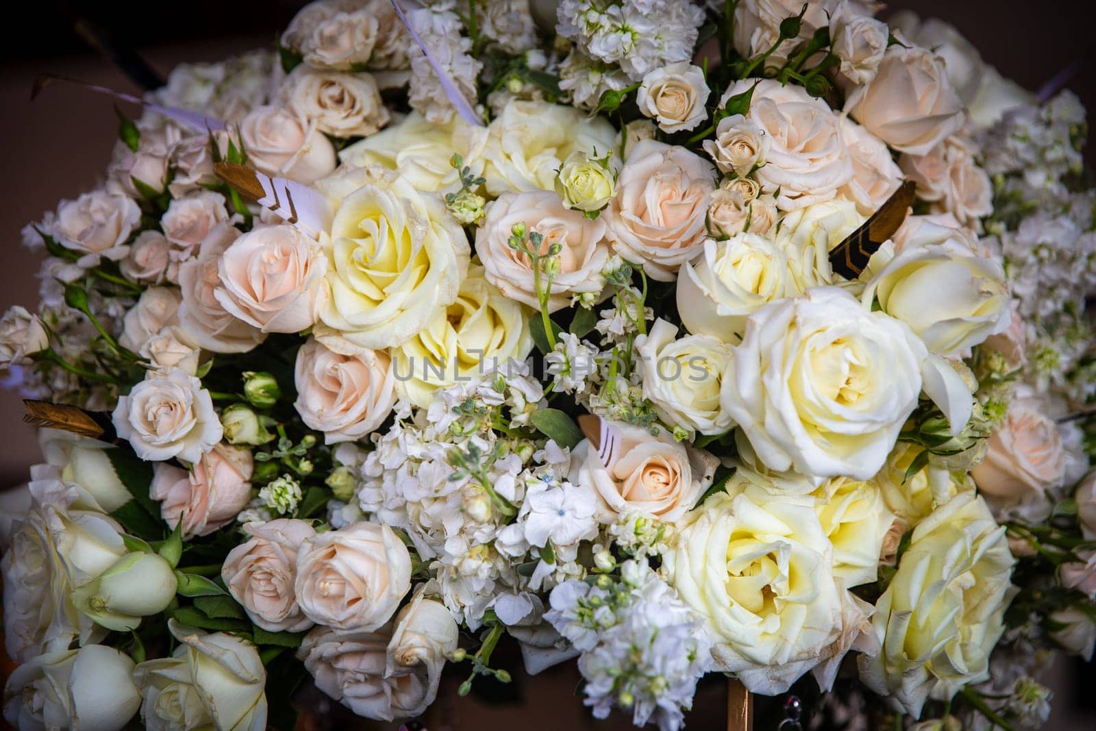 Big Wedding Bouquet or centerpiece with Roses