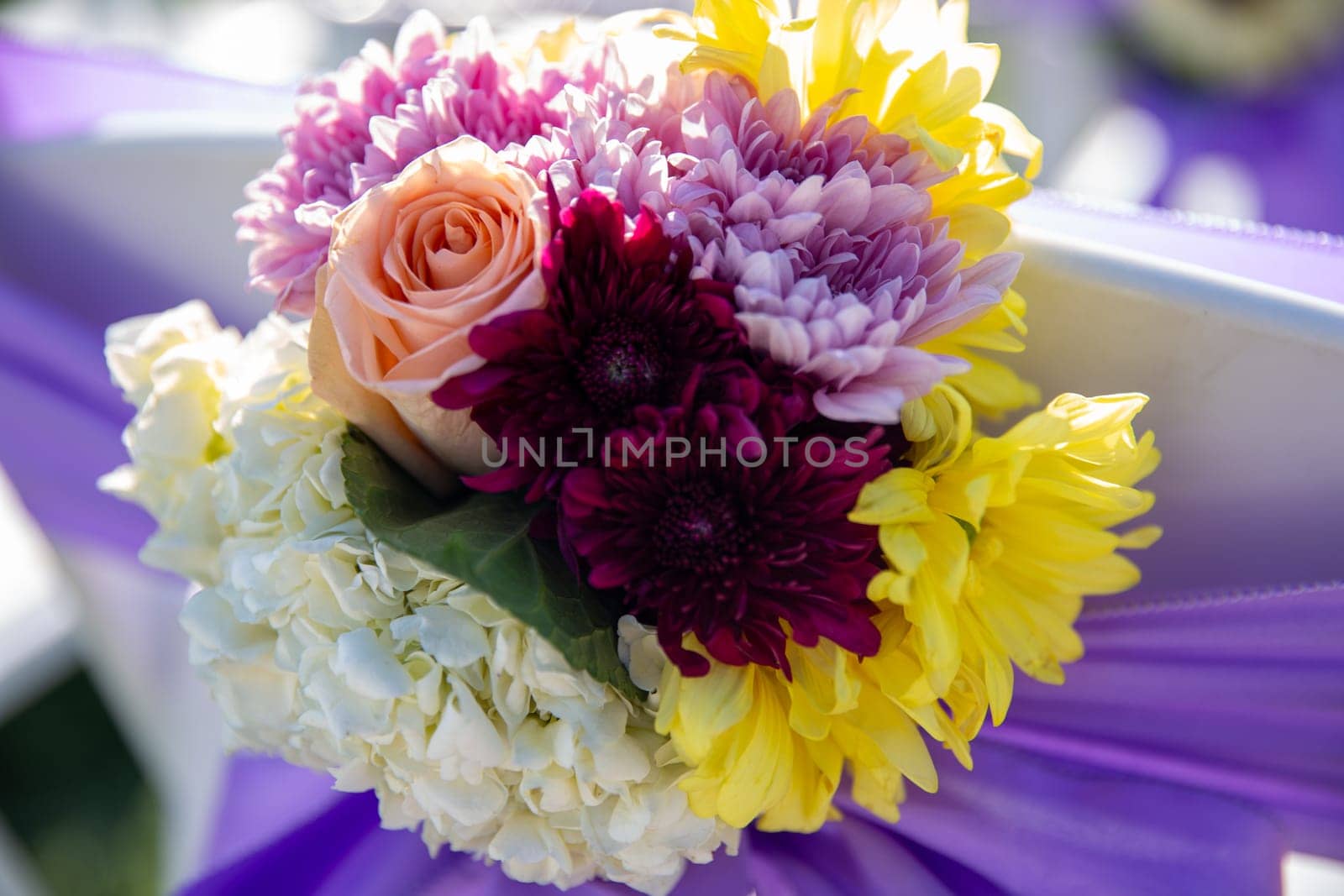 Aisle floral decor for a wedding