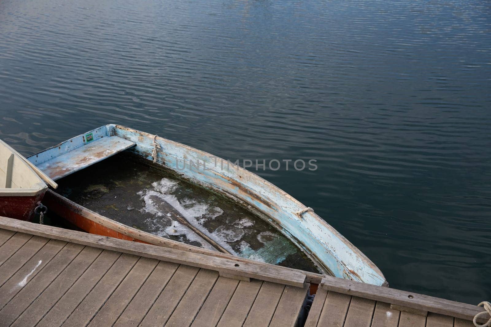 Abandoned Boat Sinking in the water