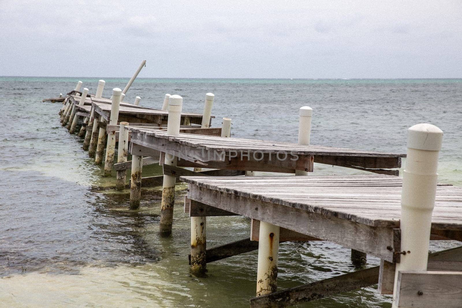 Destroyed Pier after Hurricane that can't be fixed