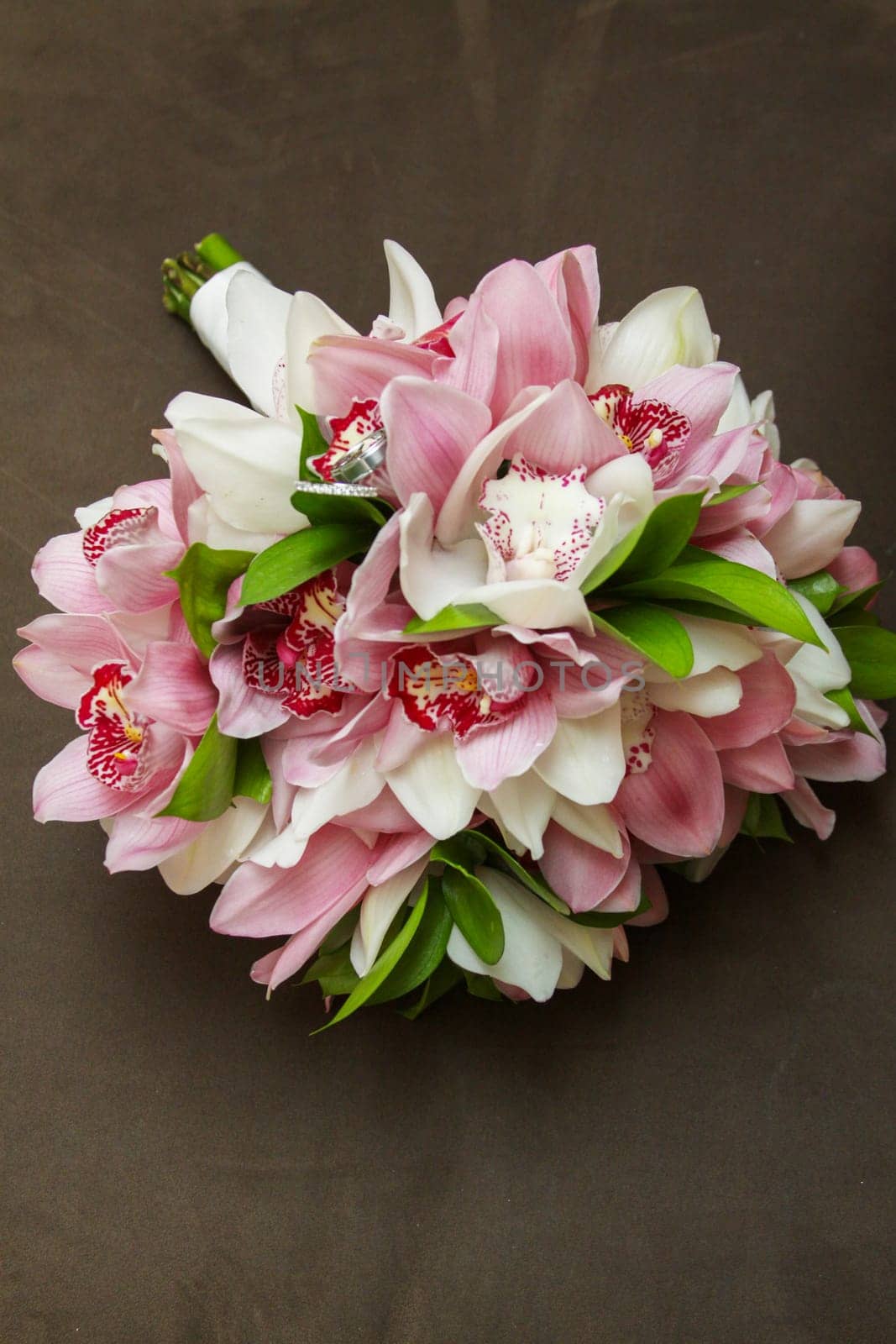 Pastel Bridal Colors of an Orchid Bouquet