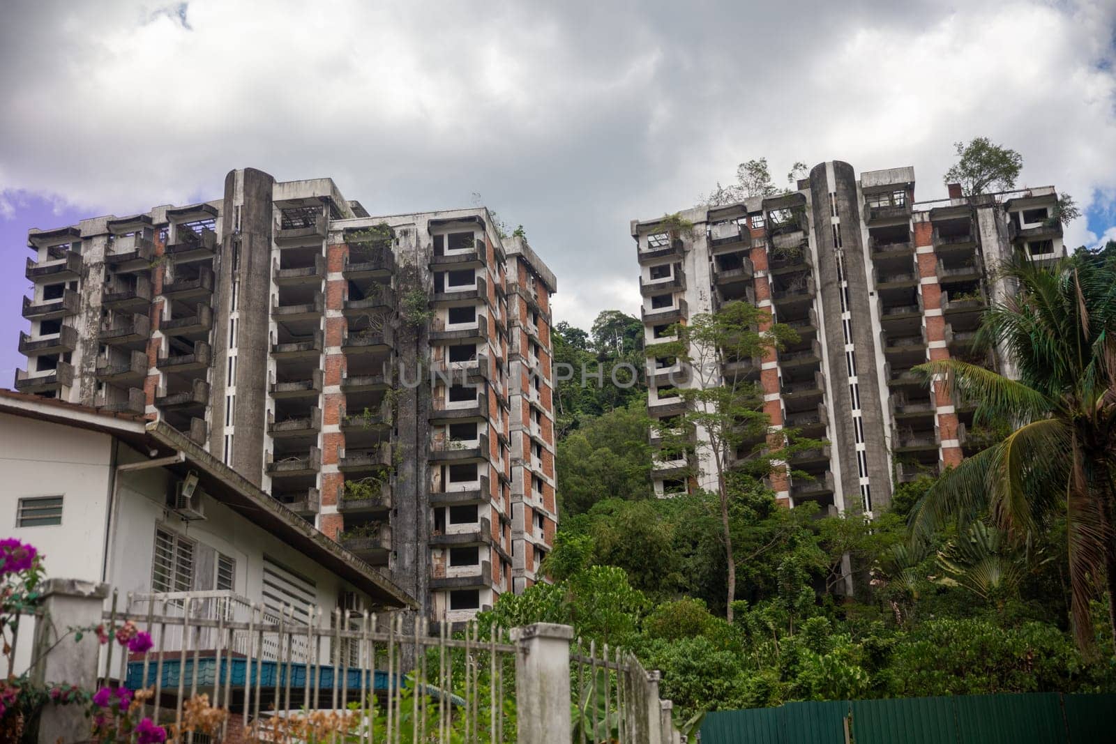 Remnants of Condominiums after a landslide in 1993.  Still standing in 2016