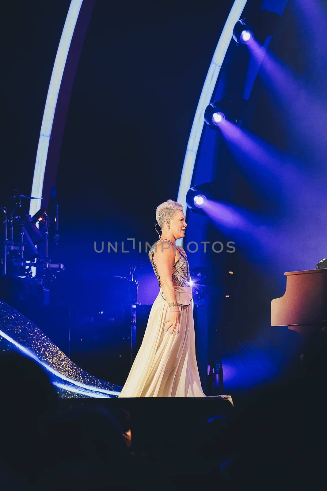 February 24th, 2024. Melbourne, VIC, Australia. Three-time Grammy Award-winning singer, performer, and international pop icon, PINK with The TRUSTFALL Summer CarnivalTour by mmp1206