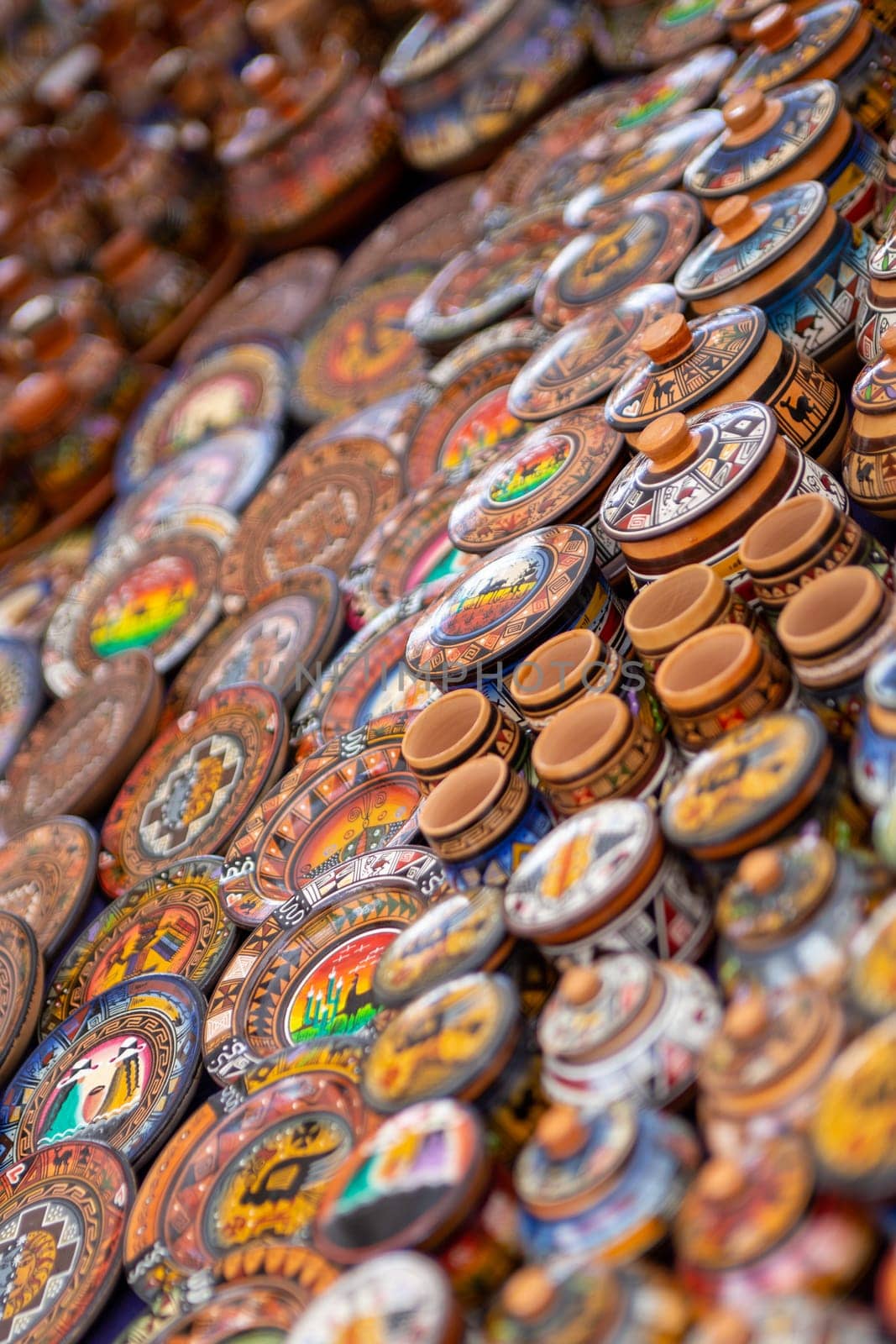 Display of Peruvian Souvenirs on display