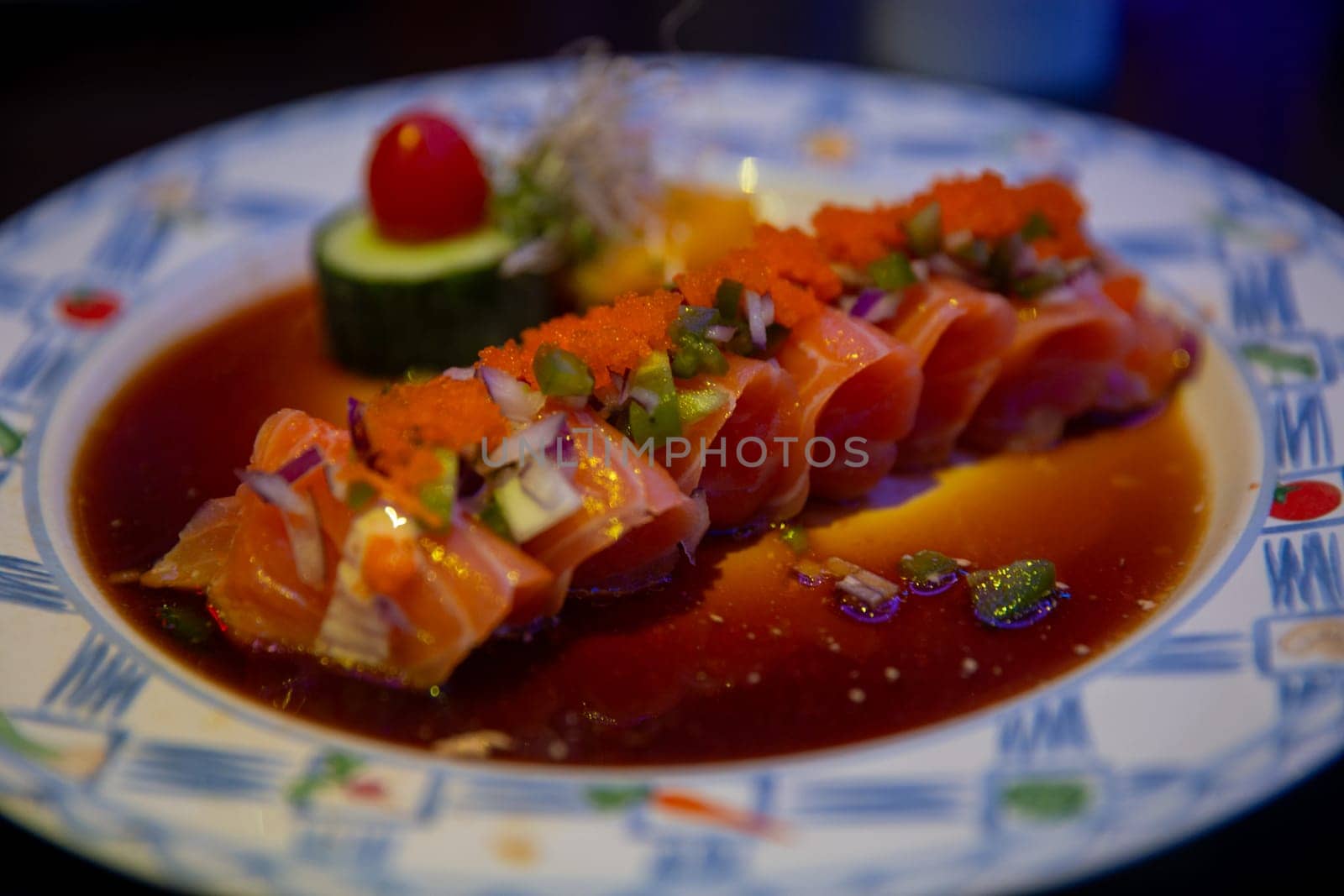 Japanese Salmon Tataki by TopCreativePhotography