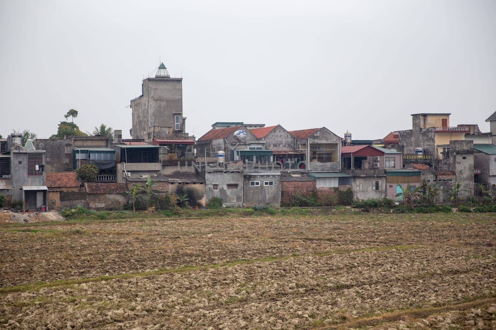Typical Vietnamese Housing in a Neighborhood