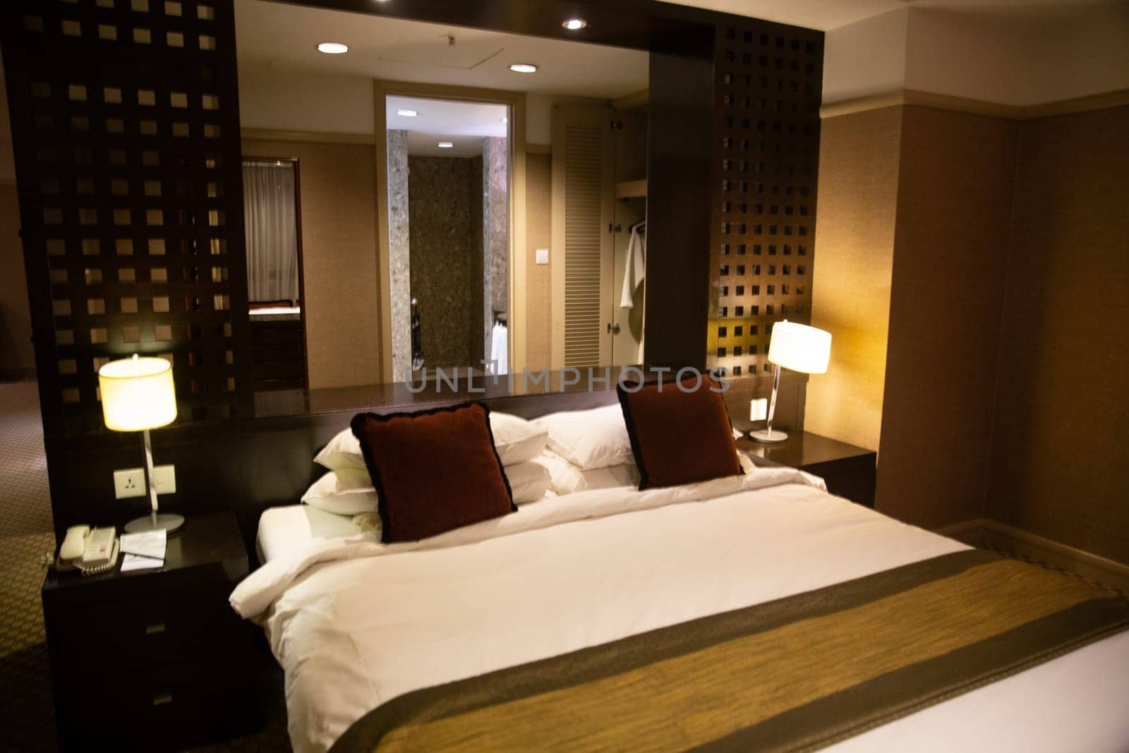 Hotel Bedroom Suite nicely made up