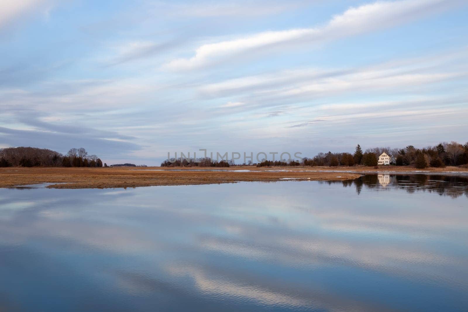 House on a Lake in Massachusetts