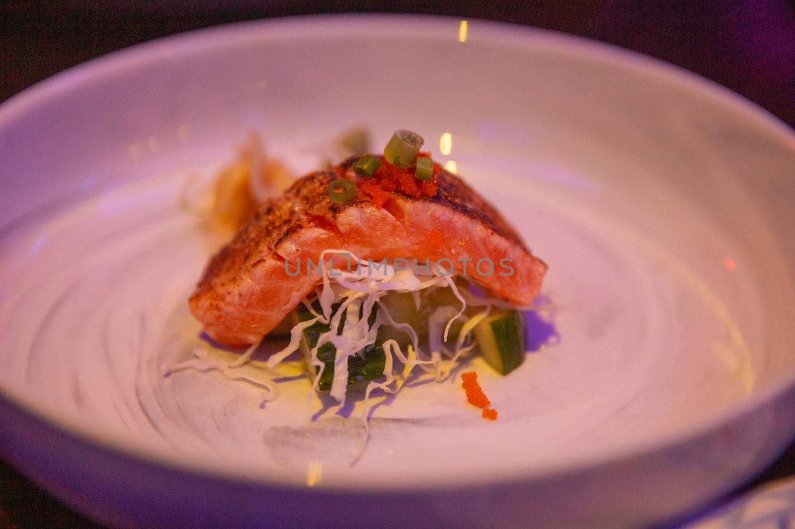 Seared Salmon Belly at a sushi lounge