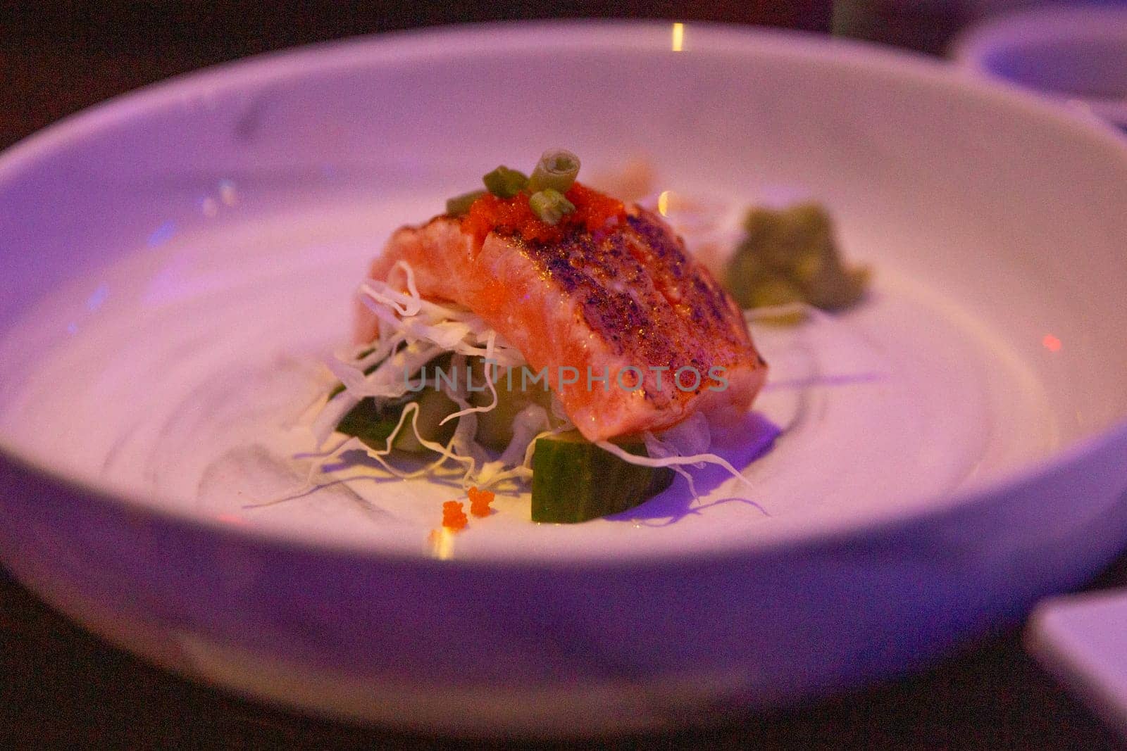 Seared Salmon Belly at a sushi lounge