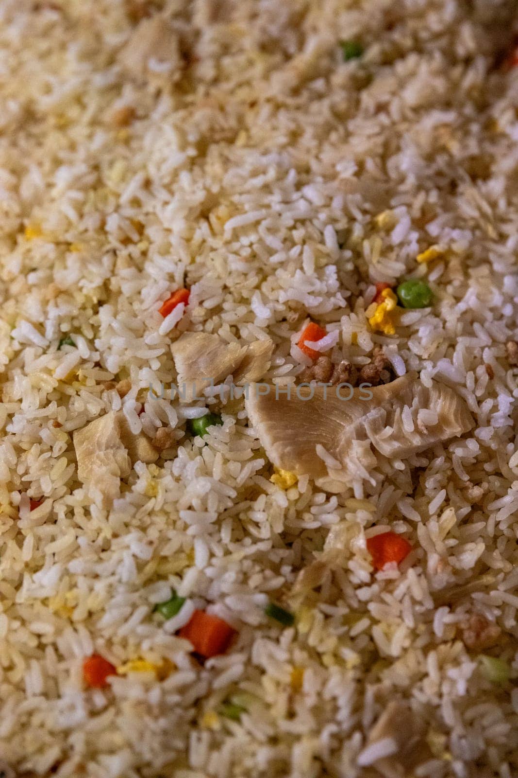 Chicken fried rice freshly made
