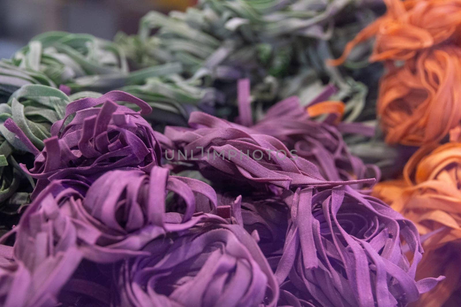 Artisan Beets infused pasta nests