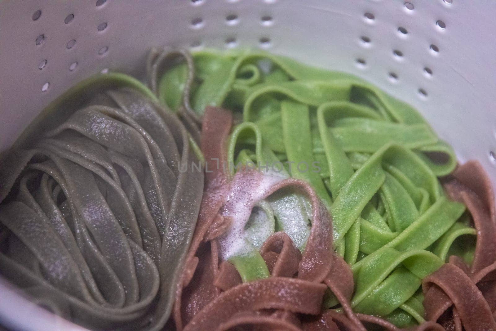 Boiled Variety of Pasta of different tastes
